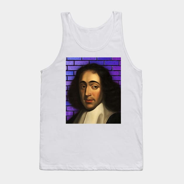 Baruch Spinoza Portrait | Baruch Spinoza Artwork Tank Top by JustLit